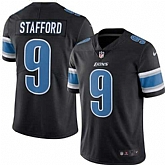 Nike Men & Women & Youth Lions 9 Matthew Stafford Black Color Rush Limited Jersey,baseball caps,new era cap wholesale,wholesale hats